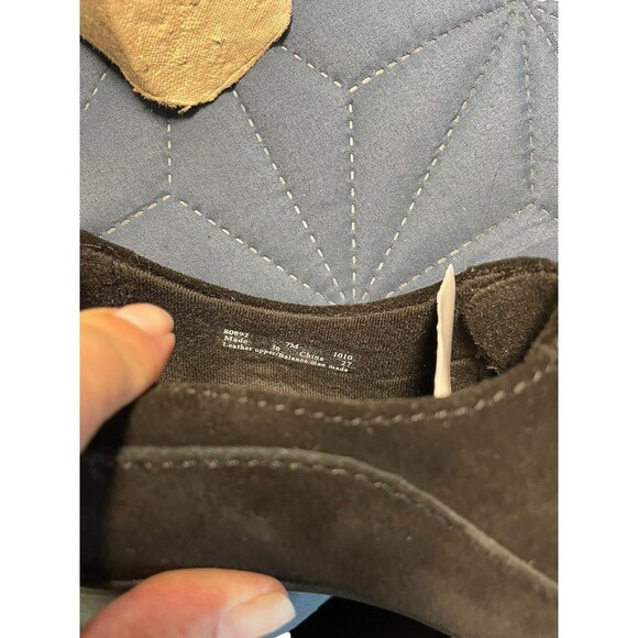 Women's Clarks Bendables Black Suede Oxford Lace-Up Pumps Shoes 80892 - 7 - Picture 11 of 12